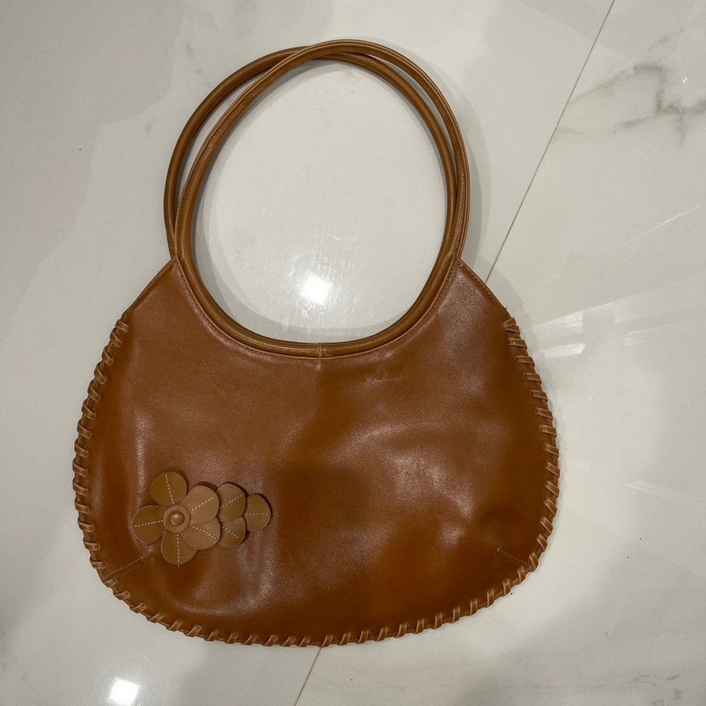 Brown leather bag